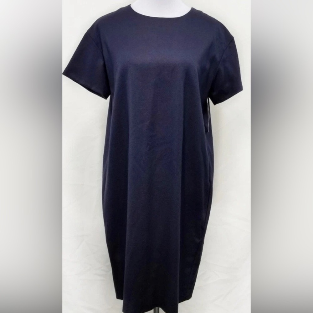 proenza schouler navy wool cashmere shift dresd sz 6
